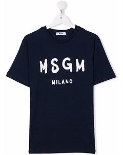 Футболка с логотипом Msgm kids