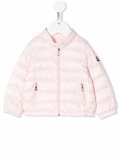 Пуховик с нашивкой логотипом Moncler enfant