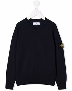 Джемпер с логотипом Compass Stone island junior