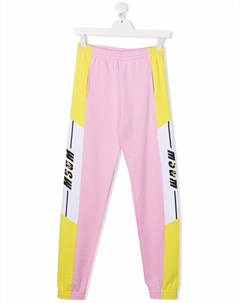 Спортивные брюки в стиле колор блок Msgm kids