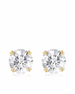 Серьги гвоздики из желтого золота с бриллиантами Windsor 1 80ct Pragnell