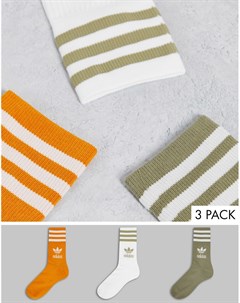 Набор из 3 пар разноцветных носков средней посадки adicolor Adidas originals