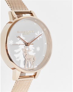 Часы цвета розового золота Winter Wonderland Olivia burton