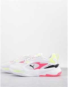 Белые кроссовки с розовыми элементами RS Fast Pop Puma