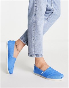 Синие эспадрильи Toms