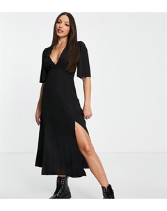 Черное платье миди с рукавами кимоно ASOS DESIGN Tall Asos tall