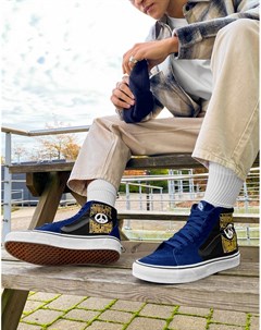 Синие высокие кроссовки SK8 Vans