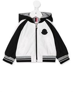 Куртка с капюшоном и вставками на рукавах Moncler enfant