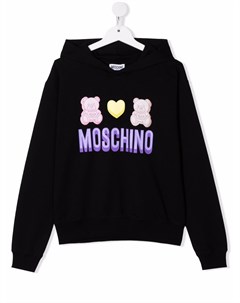 Худи с логотипом Moschino kids