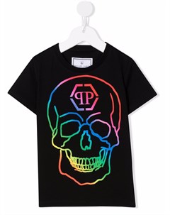 Футболка с принтом Skull Philipp plein junior