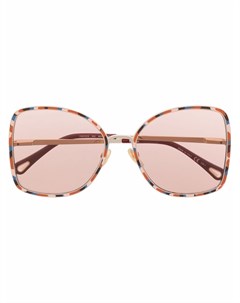 Солнцезащитные очки в массивной оправе Chloé eyewear