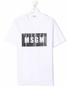 Футболка с логотипом Msgm kids