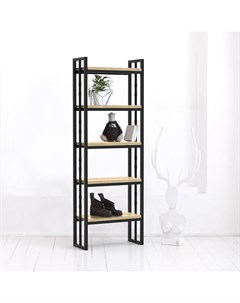 Стеллаж oldzinger в натуральном цвете дуба бежевый 70x200x30 см Archpole