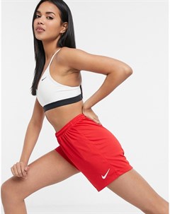 Красные трикотажные шорты Nike football