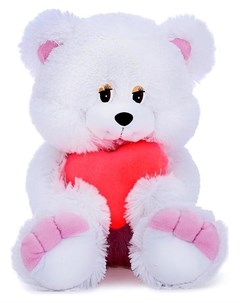 Мягкая игрушка Медведь с сердцем 35 см Кнр