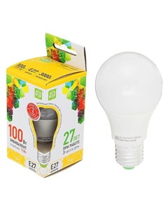 Лампа светодиодная Led a60 standard е27 11 Вт 160 260 В 3000 К 990 Лм Asd