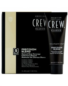 Precision Blend Краска для седых волос Светлый оттенок 7 8 3х40 мл Камуфляж седины American crew