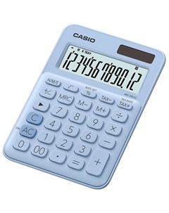 Калькулятор MS 20UC LB S EC светло голубой 12 разр Casio