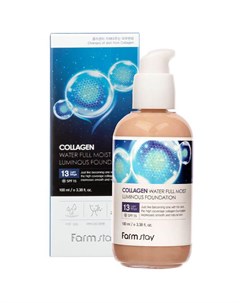 Коллагеновый тональный крем с эффектом сияния SPF 15 оттенок 13 Collagen Water Full Moist Luminous F Farmstay