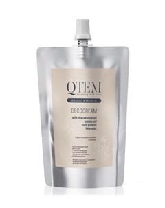 Color Service Decocream Осветляющий крем для волос с маслом макадамии 500 г Qtem