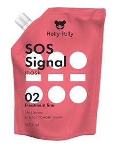 Маска для волос экстра питательная Sos signal Holly polly