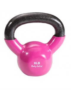 Гиря 3 6 кг 8lb обрезиненная розовая Body solid