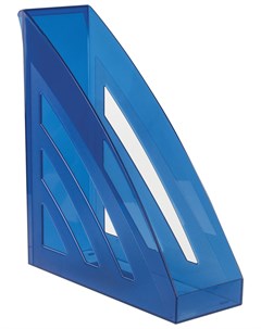 Лоток вертикальный для бумаг Office Style 245х90х285 мм тонированный синий 237282 Brauberg