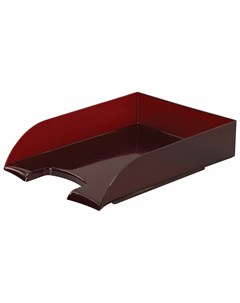 Лоток горизонтальный для бумаг Office Style 320х245х65 мм тонированный красный 237291 Brauberg