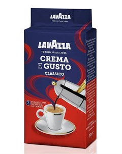 Кофе Крем Густо натуральный молотый 250гр Lavazza