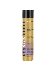 Бессульфатный корректирующий шампунь Сияющий Блонд Sulfate free bright blonde shampoo 39BRISHA10 300 Sexy hair (сша)