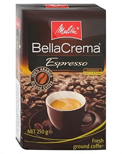 Кофе натуральный эспрессо жаренный молотый 250 г Melitta