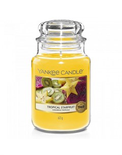 Свеча большая в стеклянной банке Тропический карамбол Yankee candle