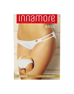 Трусы женские UNDERWEAR танга из хлопка bianco 4 Innamore