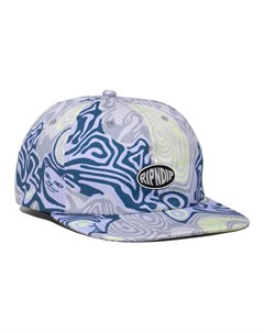 Кепка Hypnotic 6 Panel Strap Back Grey Lavender Neon 2022 Ripndip