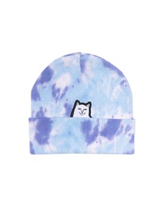 Шапка Lord Nermal Tie Dye Beanie Purple 2022 Ripndip