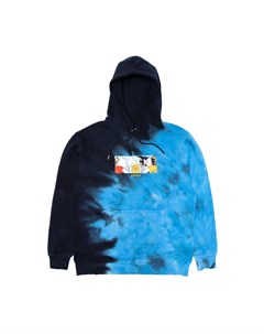 Толстовка Nermku Battle Hoodie Black Blue Dye 2022 Ripndip