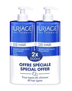 Набор шампунь мягкий балансирующий DS 500 мл х 2 шт DS Hair Uriage