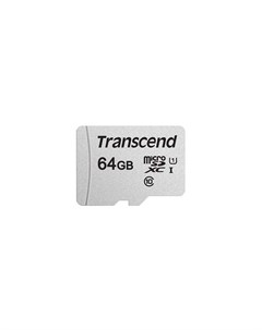 Карта памяти microSDXC 300S Class 10 UHS I U1 64GB TS64GUSD300S Transcend