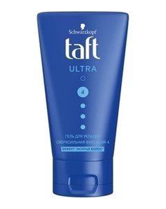 Гель для укладки Ultra Эффект мокрых волос сверхсильная фиксация Taft