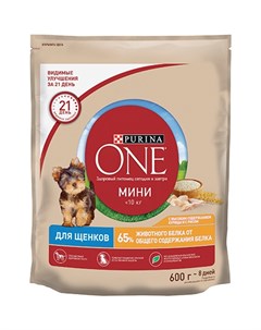 Сухой корм Пурина УАН для щенков мелких пород с курицей Purina one