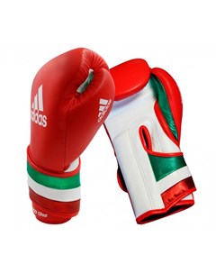 Перчатки боксерские AdiSpeed красно бело зеленые 14 унций Adidas