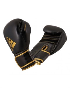 Перчатки боксерские Hybrid 80 черно золотые 8 унций Adidas