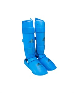 Защита голени и стопы WKF Shin Removable Foot синяя Adidas