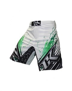 Шорты ММА Stained S2 Shorts White Green Contract killer