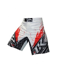 Шорты ММА Stained S2 Shorts White Red Contract killer