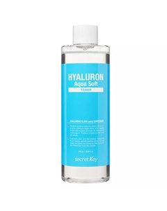 Тонер для лица с гиалуроновой кислотой 500 мл Hyaluron Aqua Soft Secret key