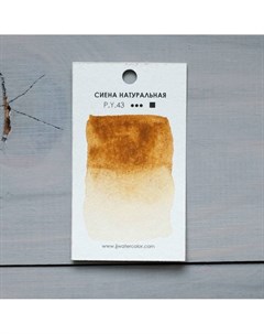 Акварель JJ Watercolor в кювете Сиена натуральная Jj handcrafted watercolor