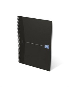 Блокнот в линейку Smart Black Notebook A4 90 л твердая обложка черный Oxford