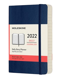 Ежедневник Classic Soft Pocket 9х14 см 400 стр обложка синий сапфир Moleskine