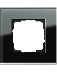 Рамка 1 постовая Esprit черное стекло 021105 Gira